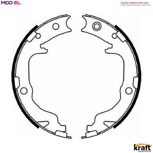 Brake shoe set parking - parking,