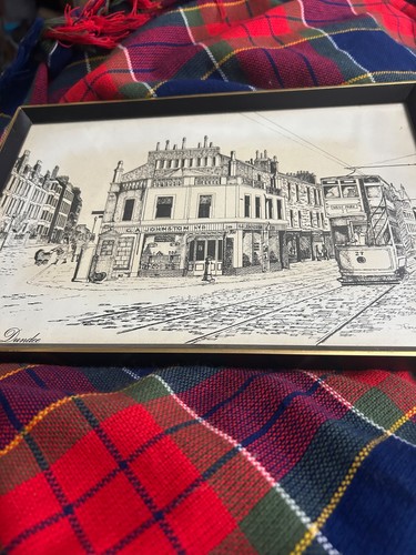 Framed dundee print signed - framed,