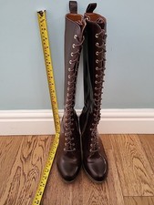 Rare Dr Martin Gilda 4in Heel Oxblood 20 Hole Boots Size5