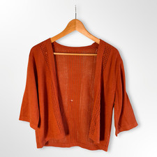 Peacocks Burnt Orange Crochet