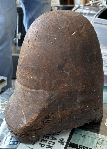 Vintage wooden millinery hat - vintage,