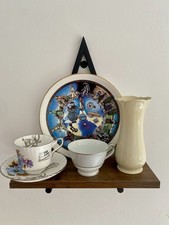 Job Lot Ceramics - Commemorative Plate, Silver Wedding, Tulip Vase & Tea cup