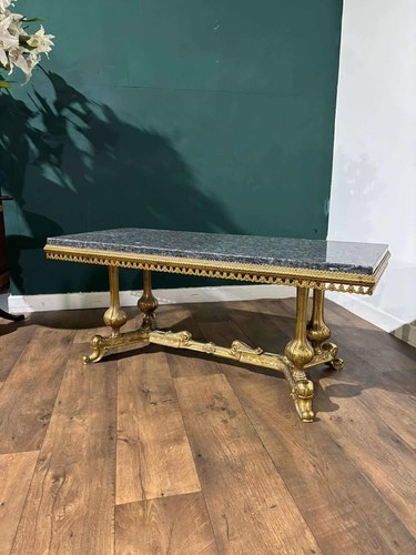 Gilt metal rectangular - metal, coffee