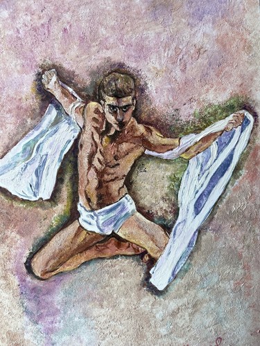 Erotic art original oil - art,