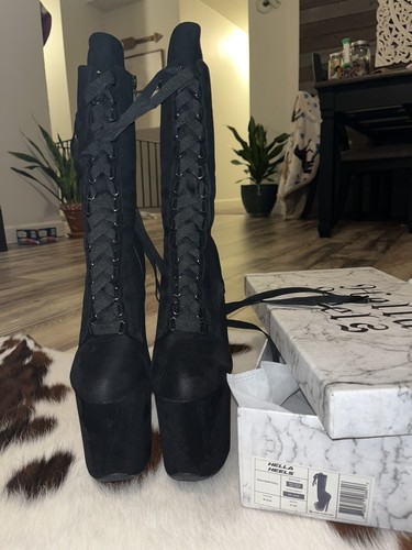Hella heels black lace up - hella,