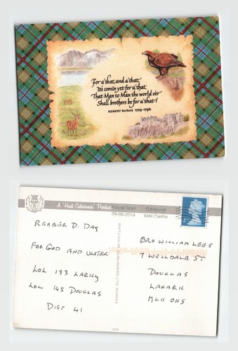 Postcard robert burns - postcard,