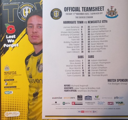 2025 harrogate town v - 2025-26,