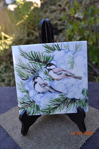 Vtg johnson ceramic tile - vtg, &