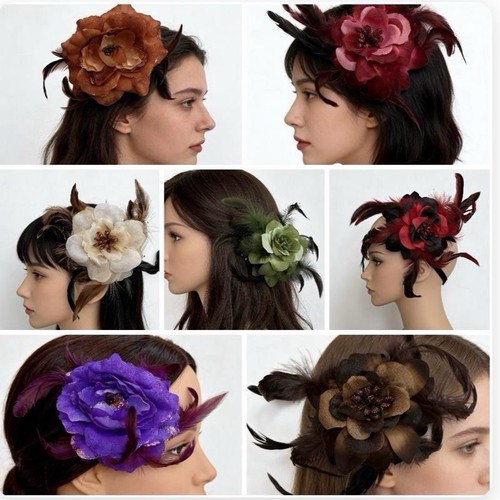 Fascinators with feathers - fascinators,