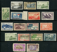 Stamps French Colony + Algeria 1949 Ship NAVY Sc B56, lot of 17 stamps