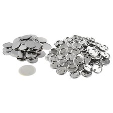 100Sets Blank Button Badge