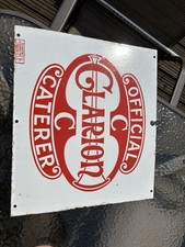 Vintage Enamel Metal Advertising Sign