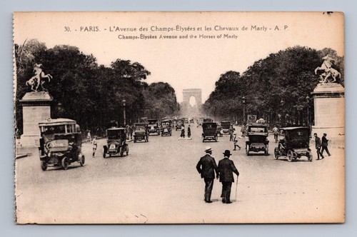Antique france postcard paris - antique,
