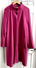 ☆Gorgeous Pink Boden Long Coat Wool Blend *MISSING BELT*☆Plus Size 22R☆BNWT☆