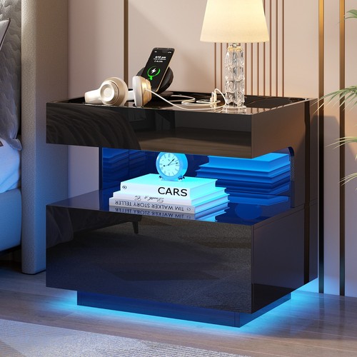 Bedside table hidden drawer - hidden,
