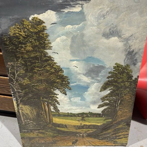 Vintage oil painting the - vintage,