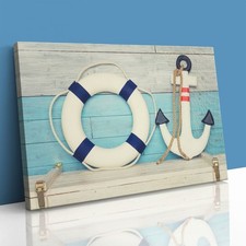 Anchor & Lifebelt Buoy Canvas