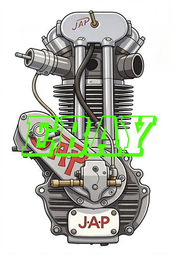 Speedway jap engine card with - engine,