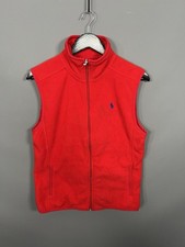 RALPH LAUREN GOLF Fleece Gilet - Medium - Red - Great Condition - Women’s