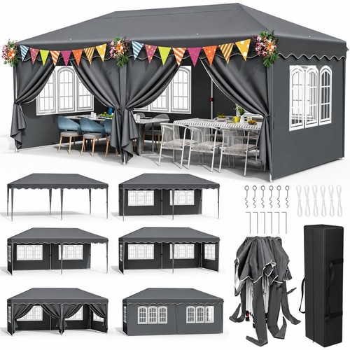 Gazebo 3x6m with side - 3x6m,