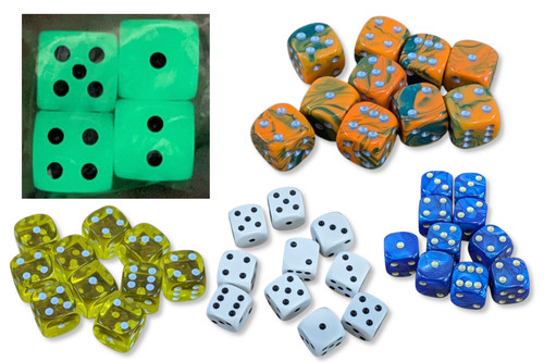 Dice set - dice, colours)