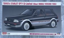 Hasegawa Toyota Starlet EP71 Si-Limited 3-Door Middle Version 1986 Kit &Box 1:24