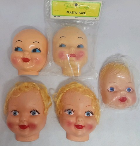 Five vintage plastic - five, &