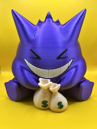 Gengar money box 3d printed - -,