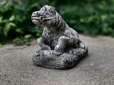 Laying horse sculpture - , cement
