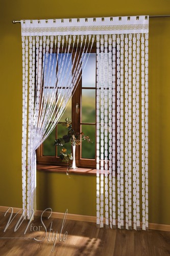 String curtain white greek - string, key