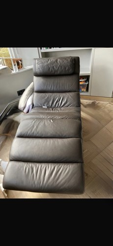 Luxury brown leather lounger - luxury,
