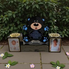 Baby boys Grave Marker blue