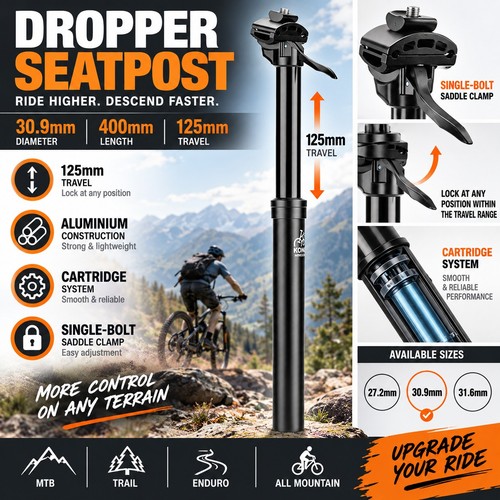 Dropper seatpost 9mm x - seatpost, 30.9mm