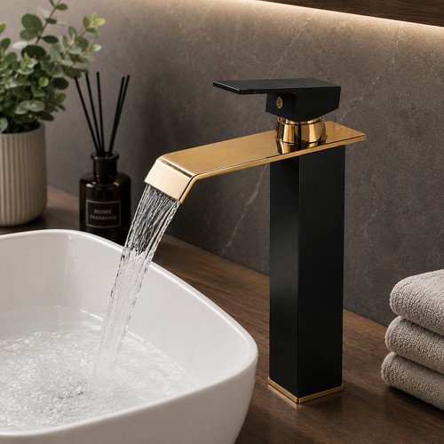 Tall bathroom sink mixer - sink, tap