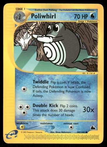Pokemon cards poliwhirl 144 - pokemon, 88/144