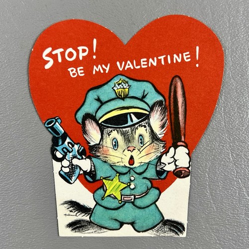 Vintage valentine card die cut - vintage,