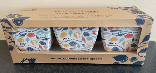 Bamboo plant pots - x3,