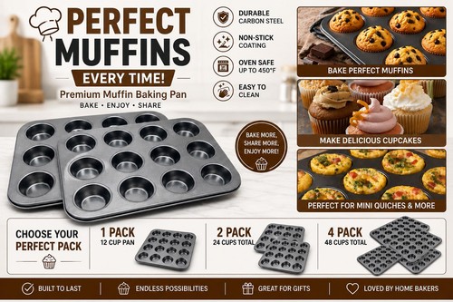 Cup non stick muffin - non-stick,