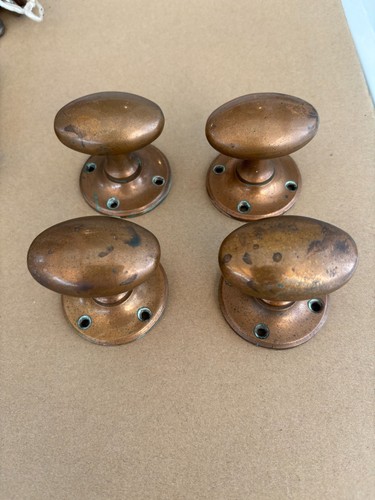 Vintage brass oval - oval, door