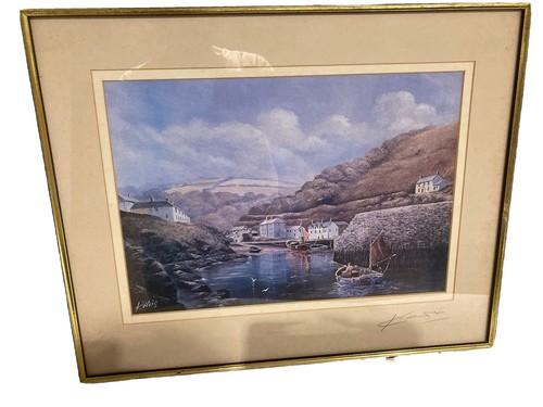 Framed signed print - framed,