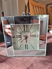 London Clock Company Mirrored Square Mantle Clock