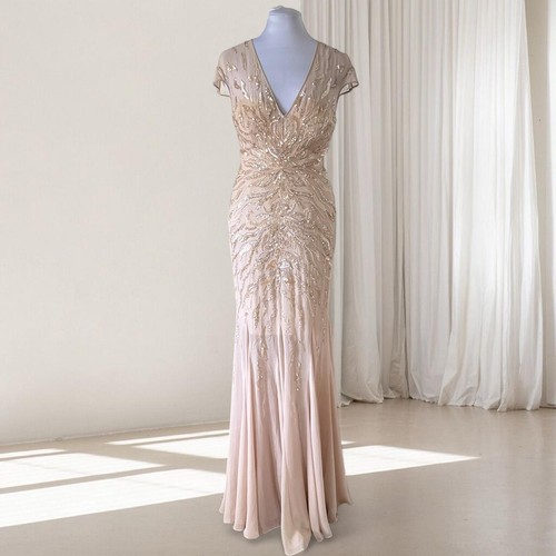 Nwt terani couture beige - terani,