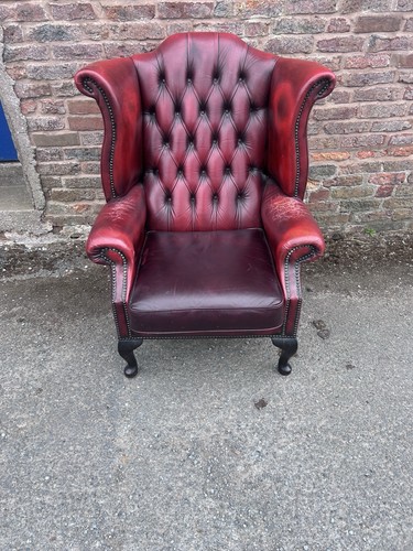 Vintage blood red leather - vintage,