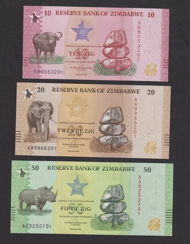 Unc zimbabwe 50 zig - 20,