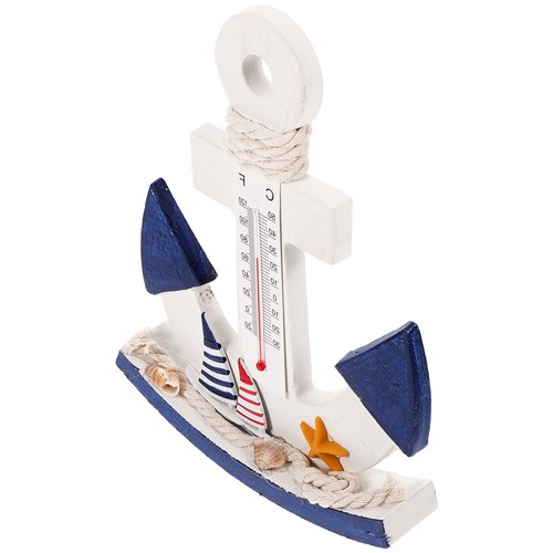 Wooden anchor thermometer - wooden,