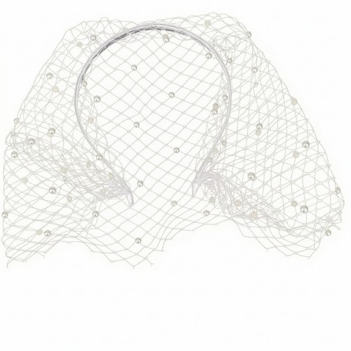 Mesh tulle fascinator - mesh,