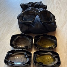 Genuine British Army Issue ESS V12 Advancer Ballistic Tactical Goggles 3 x Lens