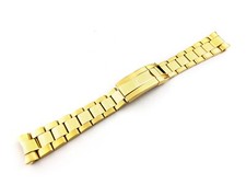 20mm Yellow Gold Stainless Steel Oyster Strap/Band/Bracelet FITS ROLEX Watch