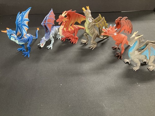 Toy dragons set - set, plastic