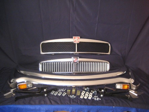 Mgb rubber bumper chrome - rubber,